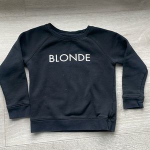 Blonde sweatshirt size 4-5T